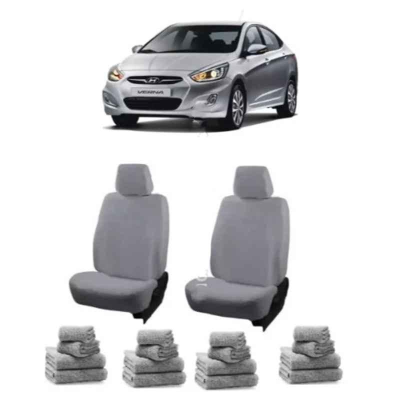 Buy Oscar Grey Aut Sn 4195 Towel 1 Pcs Set Hyundai Verna Car Seat Cover Online At Price 2983