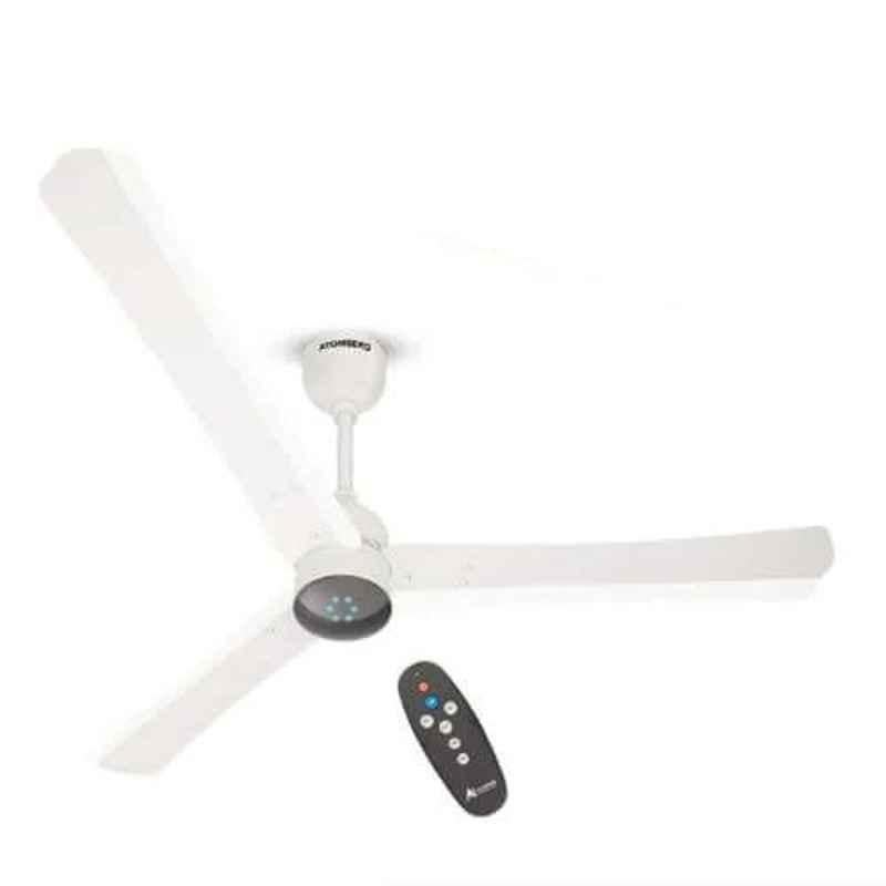Atomberg Renesa Smart+ 28W Pearl White Ceiling Fan with BLDC Motor & Remote, Sweep: 1200 mm