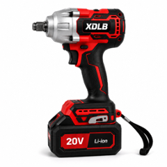 XDLB 20V 4Ah 1/4 inch Red Cordless Impact Wrench Kit