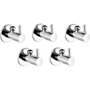Fastgear Turbo Brass Chrome Finish Angle Wall (Pack of 5)