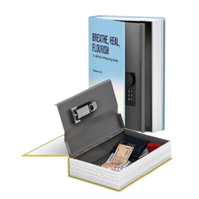 Godrej Myst 1.4 Litre Steel BookSafe Locker with 3-Digit Lock Hidden Book Design Assorted Cover