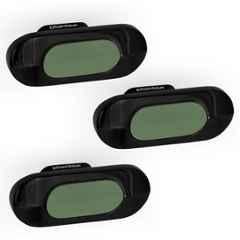 Plantex Knobs for Drawer/Drawer Knobs/Oval Knob for Cabinets/Drawer Handle/Pull-Push Knob for Kitchen/Bedroom Drawers (Pack of 3) SH-432, DC-Black & Green