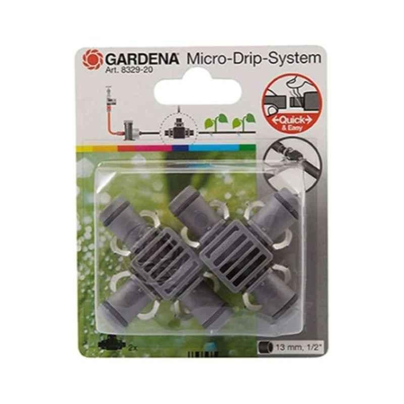 Gardena 13mm Grey Micro-Drip Reducing T Joint, 160428AC