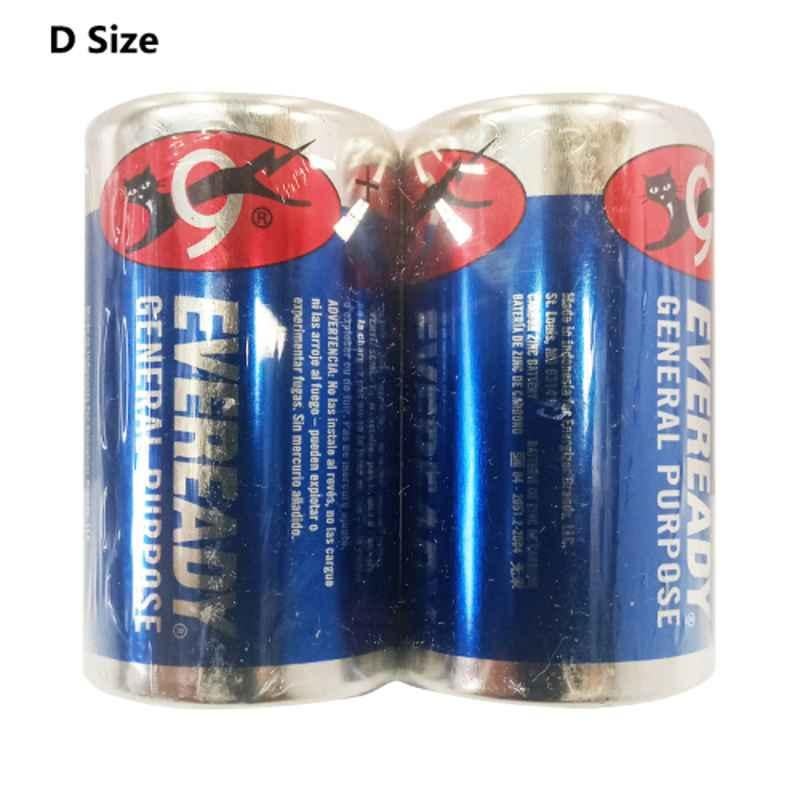 Eveready D Zinc General Purpose Battery, 950B-MJ-SW2 (Pack of 2)