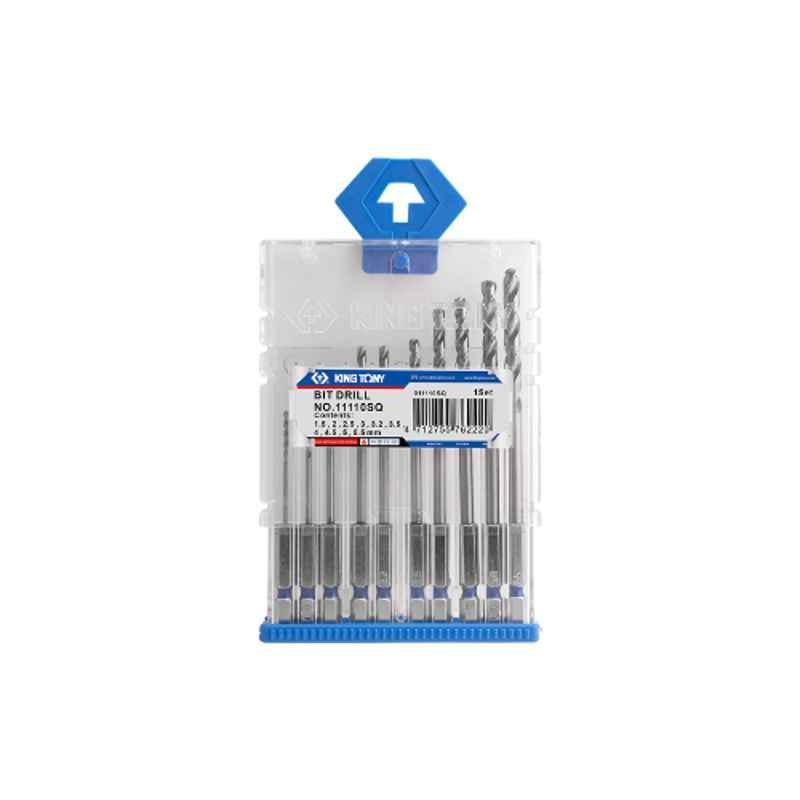 1/4" 10PC. DRILL SET, 11110SQ