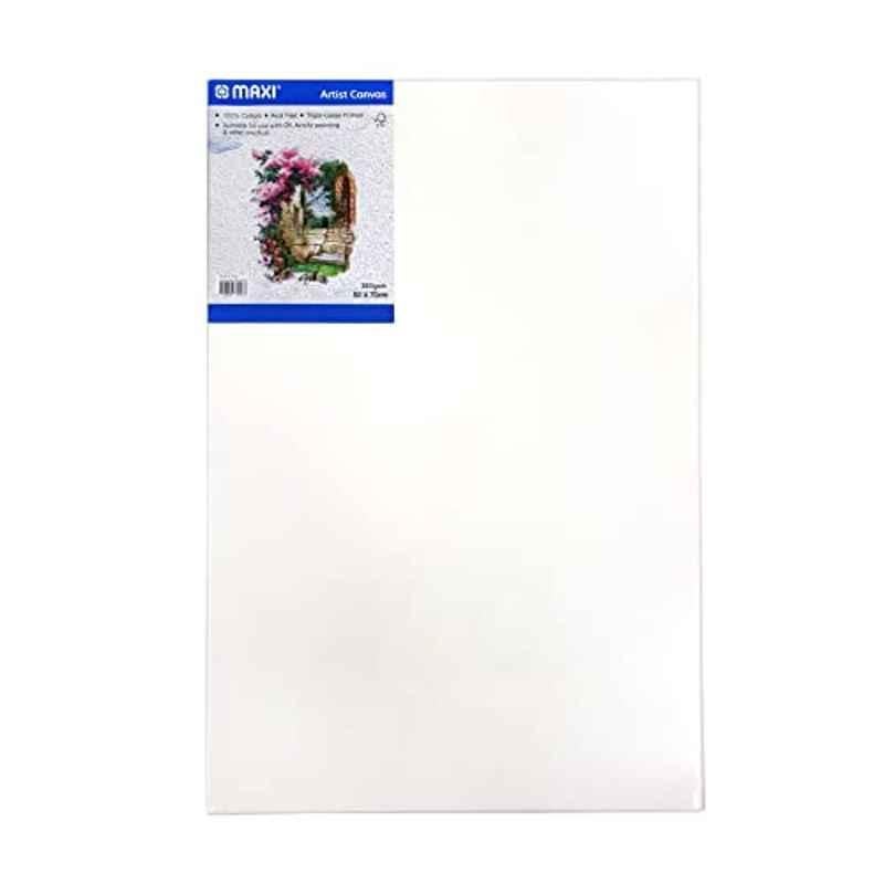 Maxi 50x70cm 380 GSM White Stretched Painting Canvas Board