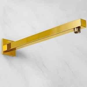 Plantex 21 inch Shower Arm for Overhead Shower/Stainless Steel Shower Pipe/Wall Mount Bathroom Fitting with 1/2 inch Thread (Gold)