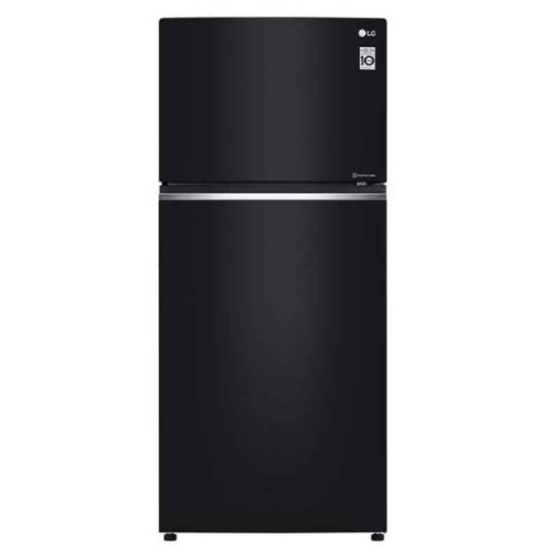 LG 547L 3 Star Black Glass Frost Free Double Door Refrigerator, GN-C702SGGU