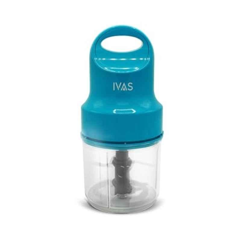 IVAS Chopease 150W 800ml Plastic Blue Electric Chopper with 3 layer Stainless Steel Blades & 2 Years Warranty