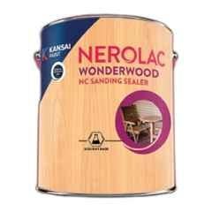 Nerolac Wonderwood NC Sanding Sealer 1 Litre Clear Wood Coating with FastDrying, Non Toxic & Low Odor