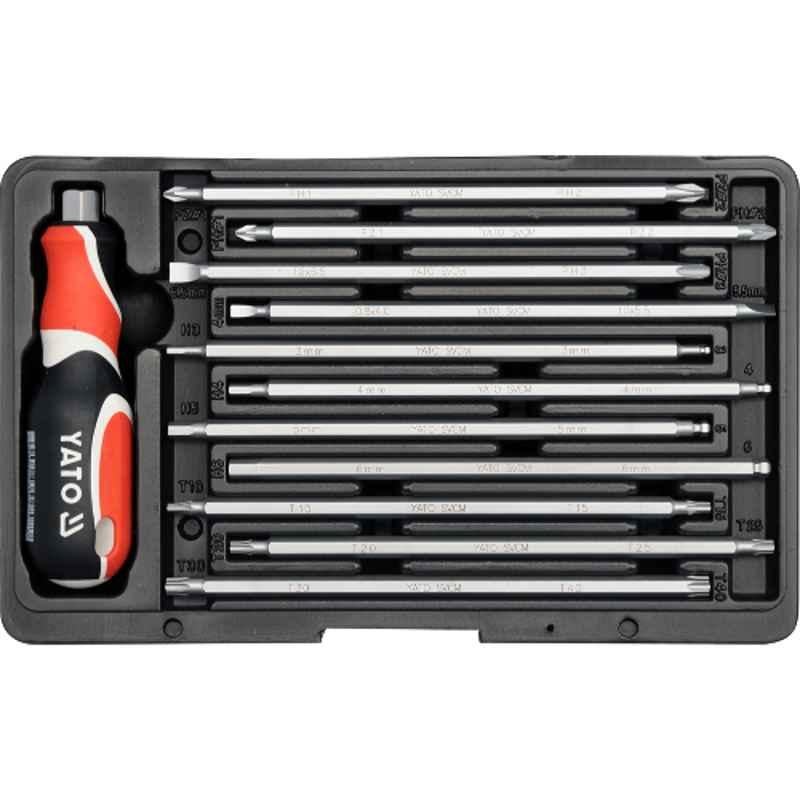 Yato 12 Pcs SVCM 22-in-1 Interchangeable Screwdriver Set, YT-2797