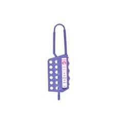 Lukko Safety 12 Holes PPCP Blue Non Conductive Safety Lockout Hasp, Jaw Size: 25-83 mm, LS-H71