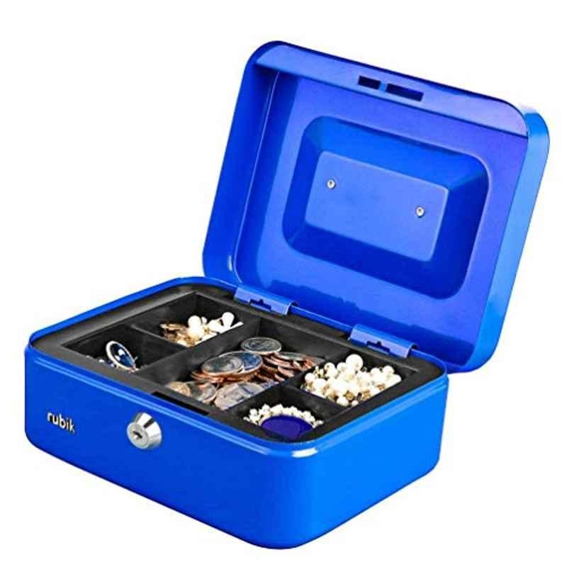 Rubik Alloy Steel Blue Cash Box, RB-CB02-M6CTBLU