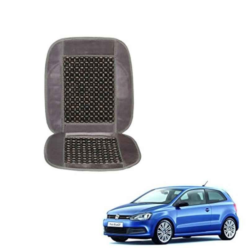 Kozdiko Wooden Beads Car Seat Cushion with Velvet Border for Volkswagen Polo GT