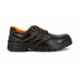 JK Steel Leather Steel Toe Black Work Safety Shoes, JKPI015BLK10, Size: 10