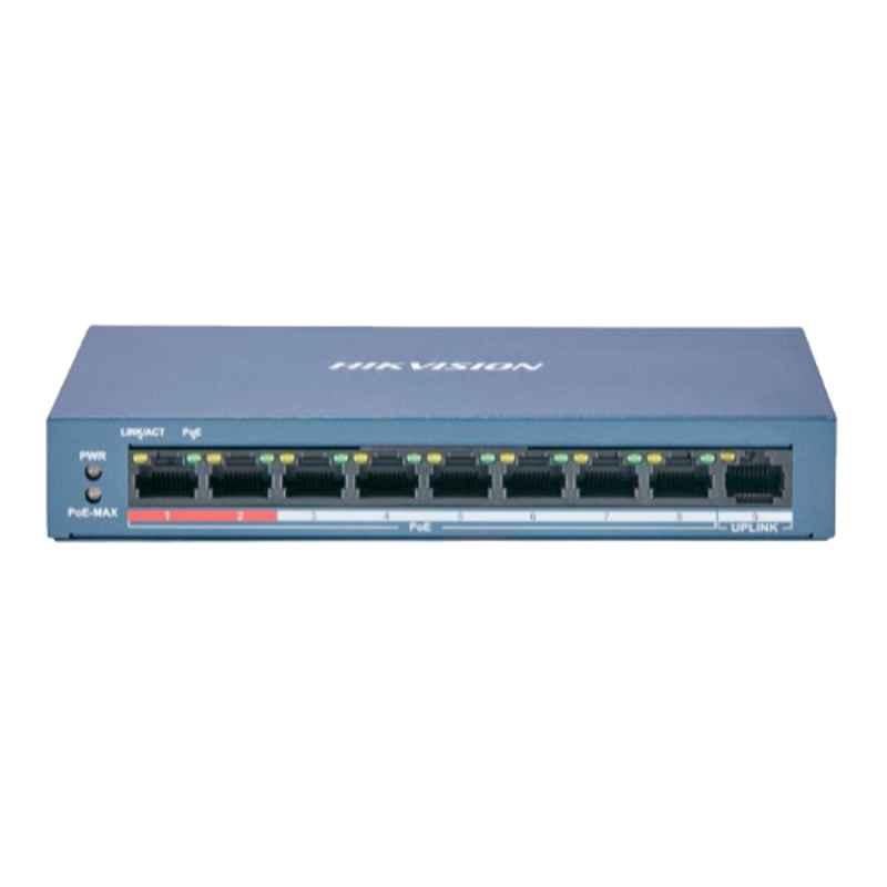 Hikvision DS-3E0109P-E/M 8 Port Fast Ethernet Unmanaged POE Switch