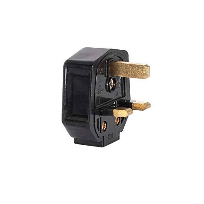 Generic 13A Black 3 Pin UK Plug with Fuse