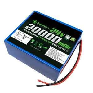 AshvaVolt 24V 20Ah Li-ion Rechargeable Battery Pack for Electric Cycle, Solar & Bike, ASHV-24V20AH-NMC