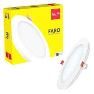 Fybros Faro 18W Polycarbonate Warm White Round LED Panel Light, FLS5065A