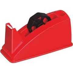 Omega Elegant 1 inch Plastic Red Tape Dispenser, 1748 (Pack of 5)