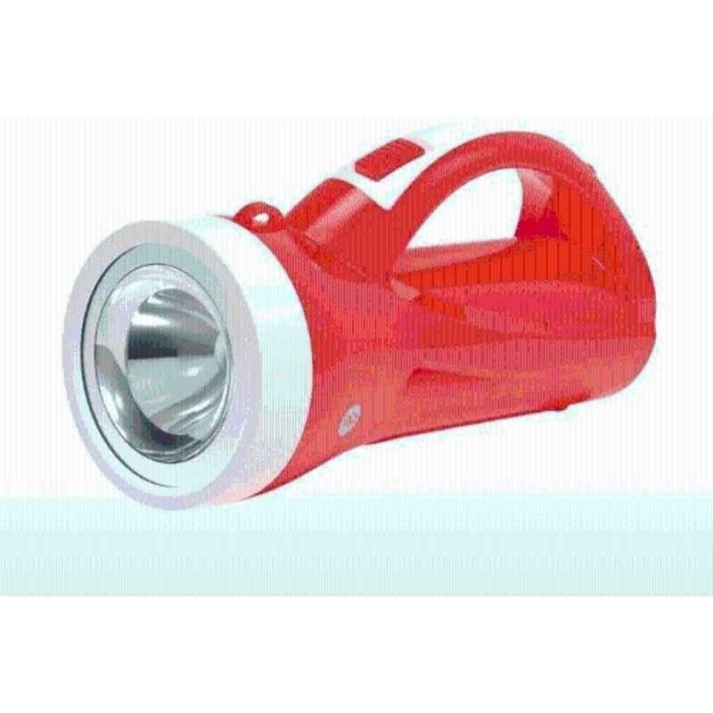 DP 35W 21.5cm ABS Red Dual Function Rechargeable LED Search Light, DP-7333