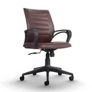 CELLBELL Desire C104 Leatherette Medium Back Brown Ergonomic Chair
