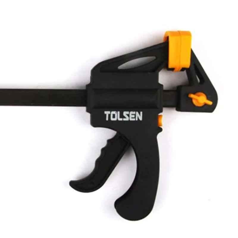 Tolsen 24 inch Plastic Black Finish Quick Ratchet Bar Clamp, 10207