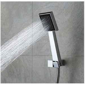 Prestige Brass Chrome Finish Square Hand Shower with 1.5m Shower Tube, PRST3507