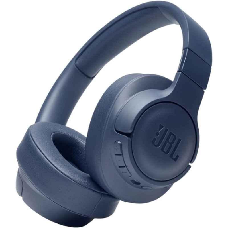 JBL 50hrs Blue Wireless Active Noise Cancelation Bluetooth Headphone, JBL-T760NC-BLU