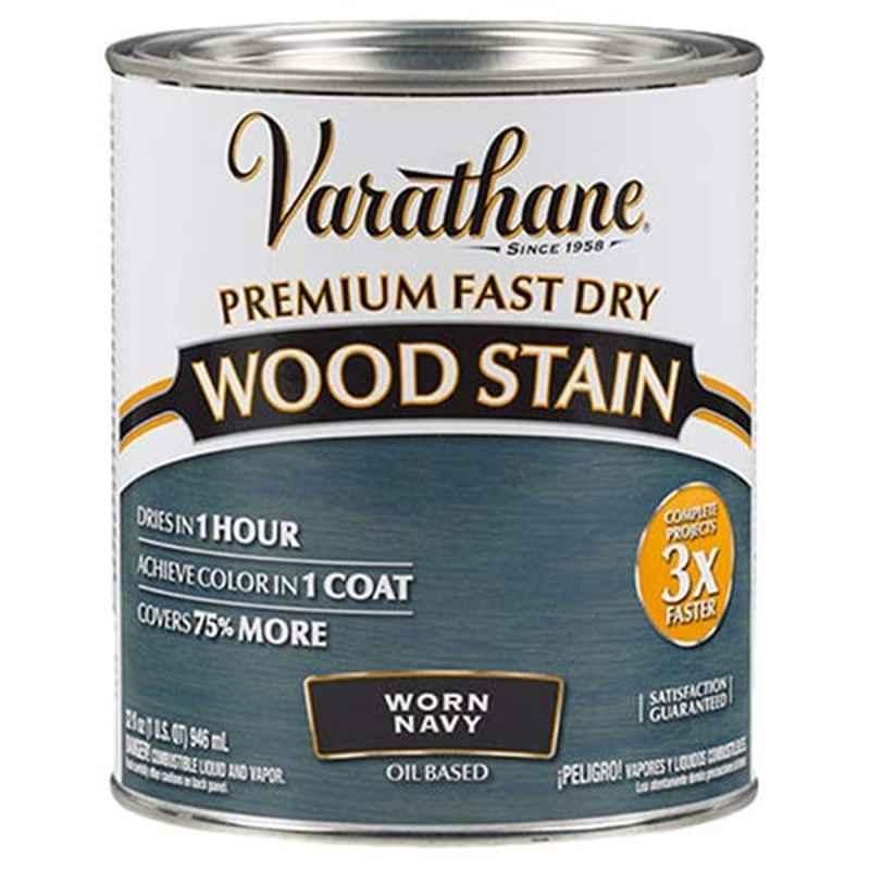 Rust-Oleum Varathane 946ml Worn Navy Wood Stain Premium Fast Dry Coating, 297428