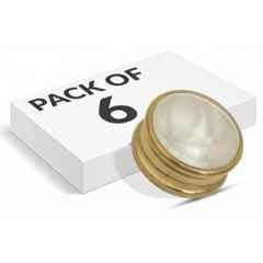 Plantex Knobs for Drawers/Drawer Knobs/Round Knob for Cabinets/Pull-Push Knob for Kitchen/Bedroom Drawer (Pack of 6) Gold