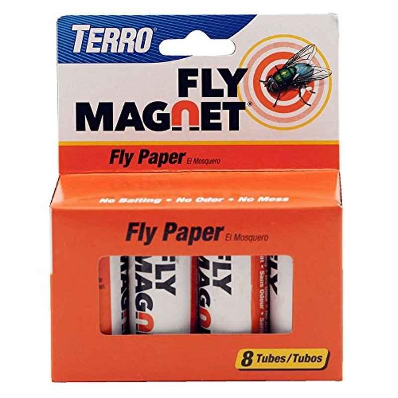 Terro 8Pcs Paper Fly Magnet Paper Trap, T518