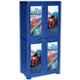 Cello 38.1x61x124.5cm Plastic Blue 2 Doors Cabinet