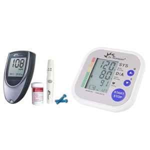 Dr Morepen Dr. Morepen BP-02 Blood Pressure Monitor & BG-03 Gluco One Monitor Kit with 50 Test Strips Combo