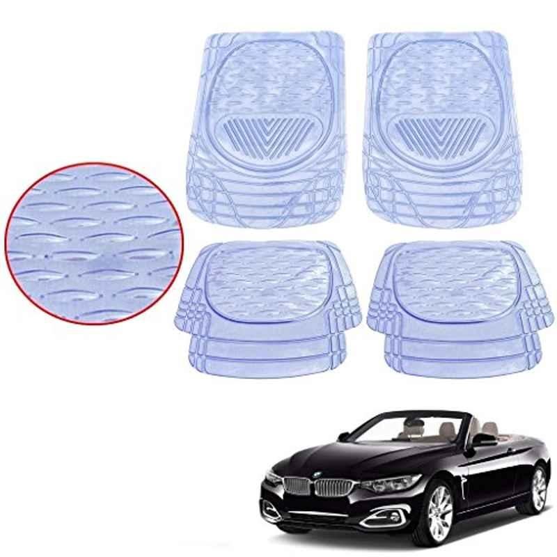 Kozdiko 4 Pcs 6204 PVC & Rubber Clear Car Foot Mat Set for BMW 4 Series