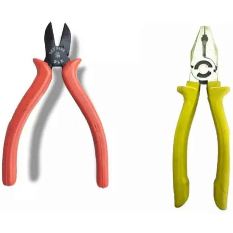 Sky Blue 2 Pcs 7.8 inch Lineman Plier Combo, SBE_PLIER_COMBO_MOD_00750