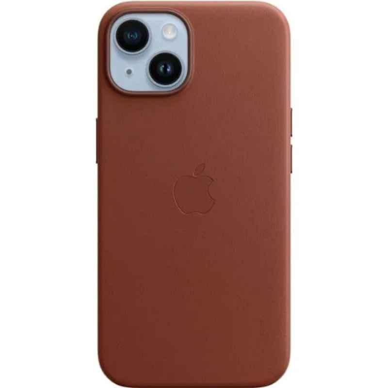 Apple Leather Umber iPhone 14 Case with MagSafe, MPP73ZE-A