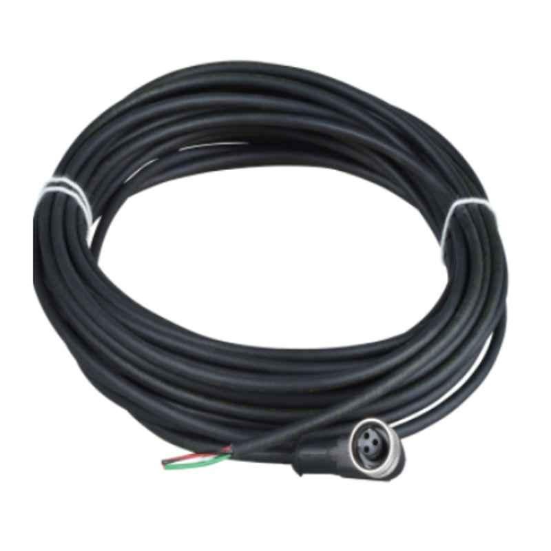 Schneider 10m 1/2 inch 20UNF 3 Pins Female Cable Straight Pre Wired Connector , XZCP1965L10