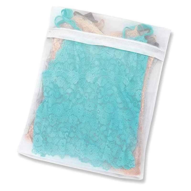 Whitmor Polyester White Zippered Fine Mesh Wash Bag, 6416-5775