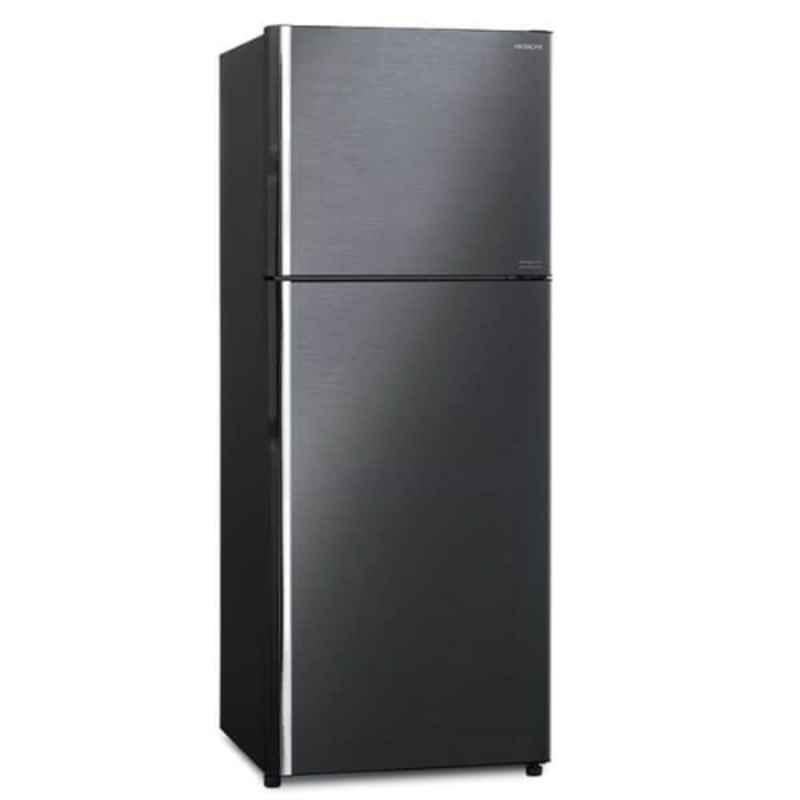 Hitachi 443L Brilliant Black Top Mount Inverter Refrigerator, RV550PUK8KBBK
