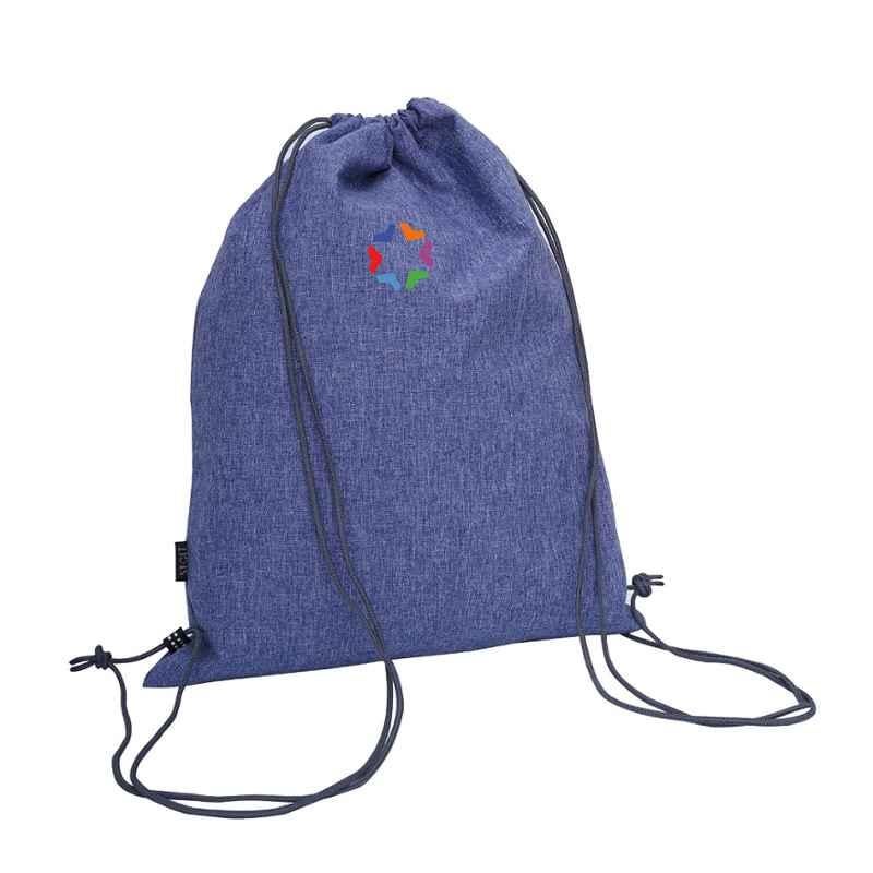 Stolt Fit Polyester 10-15L Iris Blue Drawstring Bag