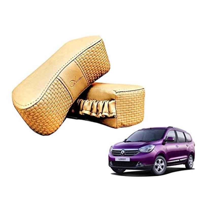 Kozdiko 2 Pcs Memory Foam Beige Luxurious Neck Rest Set for Renault Lodgy, koz_33613