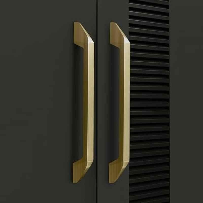 Plantex 224mm Zinc Brass Pull Cabinet Handle for Home & Office, APS-DTC-3780-BA-224MM-PK-2 (Pack of 2)