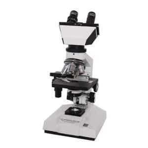 Gemko Labwell G-S-725-2 Brass & Diecast Aluminum White & Black Laboratory Medical Research Microscope
