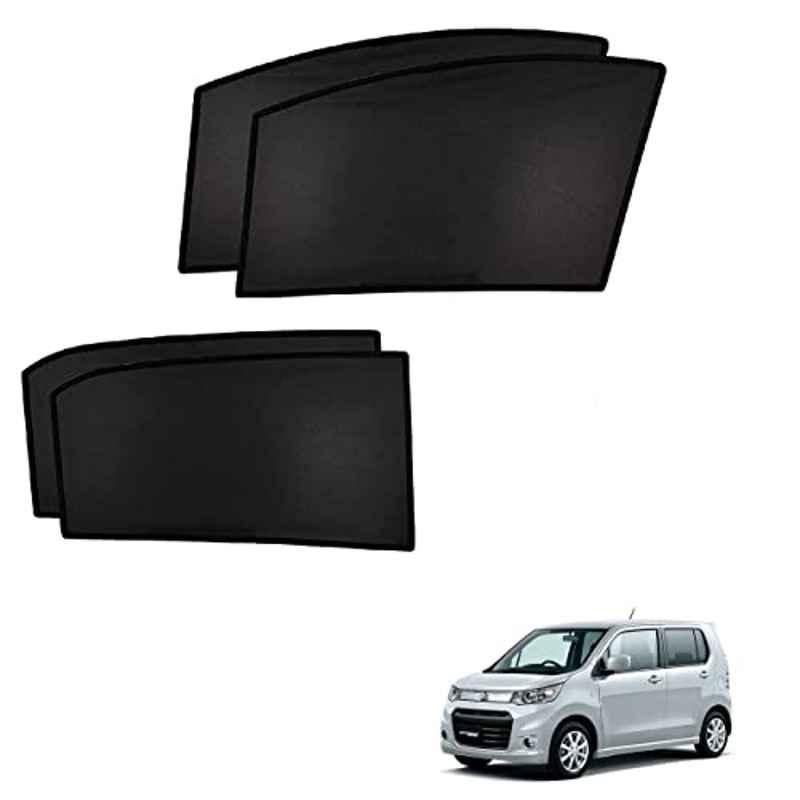 Kozdiko 4 Pcs Custom Fit Non Magnetic Curtains Mesh Car Sun Shade Set for Maruti Suzuki Wagonr Stingray