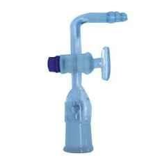 Borosil 14/23 Bend Socket Adaptor with Stopcock, 8857014