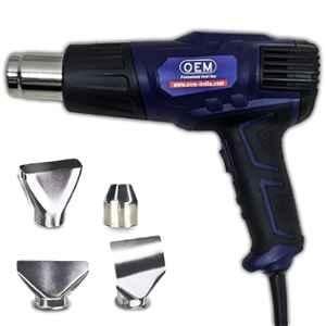OEM 2000W Blue Heat Gun with Dual Temperature Mode & 4 Pcs Nozzles