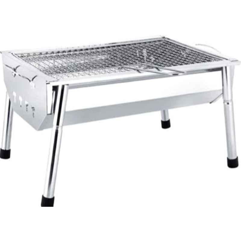 40x28x21.5cm Stainless Steel Charcoal Barbecue Grill