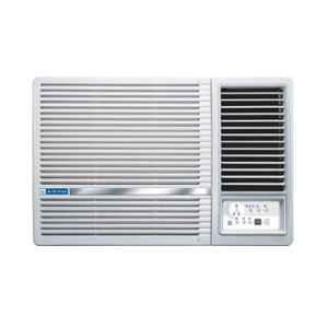 Blue Star 1 Ton 5 Star Fixed Speed White Window AC with Copper Condenser, Turbo Cool, Humidity Control, Fan Modes: Auto/High/Medium/Low, Hydrophilic Blue Fins, Dust Filters, Self-Diagnosis & 2023 Model, WFA512LN