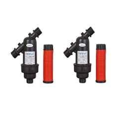 Rainflow 1 inch 8 Bar Plastic Black Y-Type Water Tank Filter (Pack of 2)